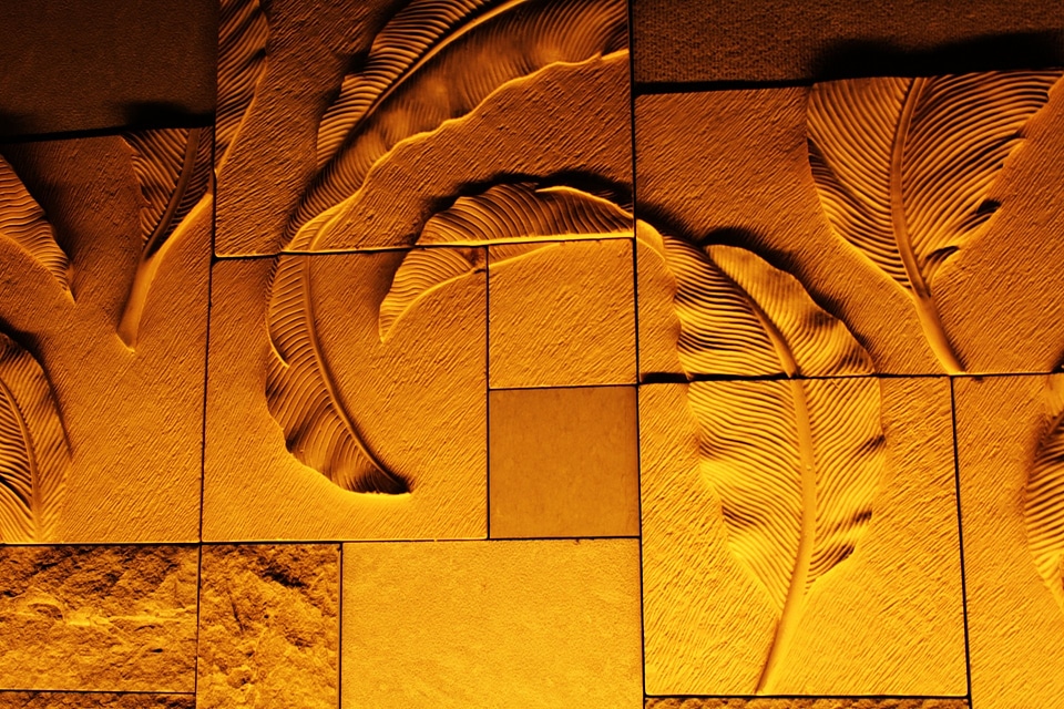 Background brown sculpture