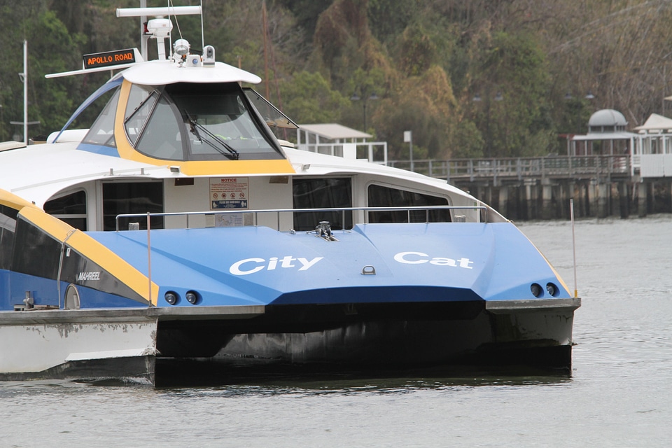 Water taxi boat urban infrastructure