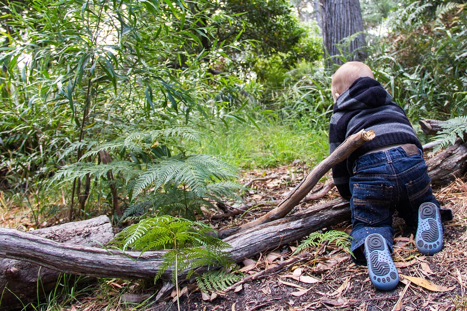 Young outdoor human