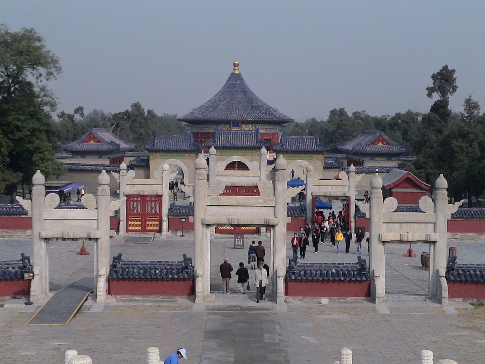 Beijing forbidden city human