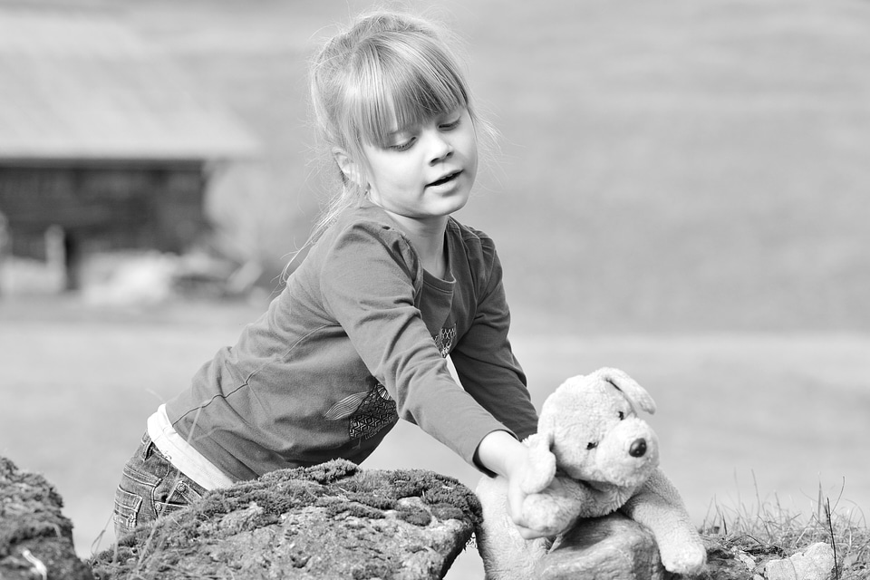 Teddy bear cute young