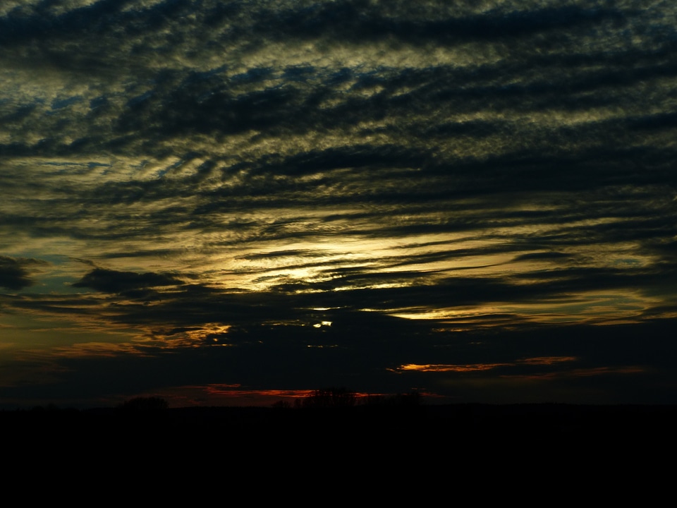 Sunset mood clouds