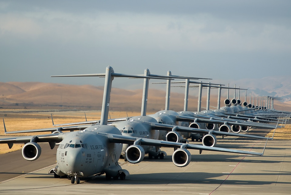 Cargo military planes