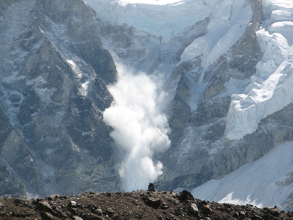Landscape ice panorama