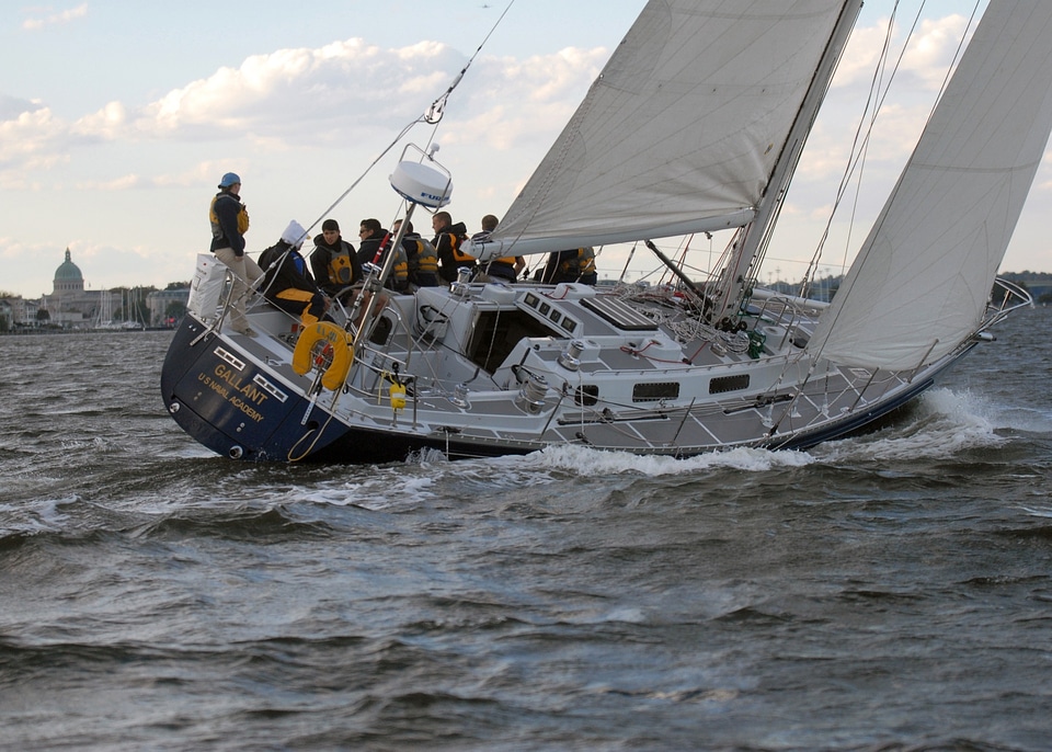 Harbor water sailing