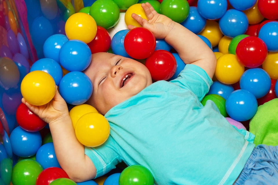 Cheerful child color