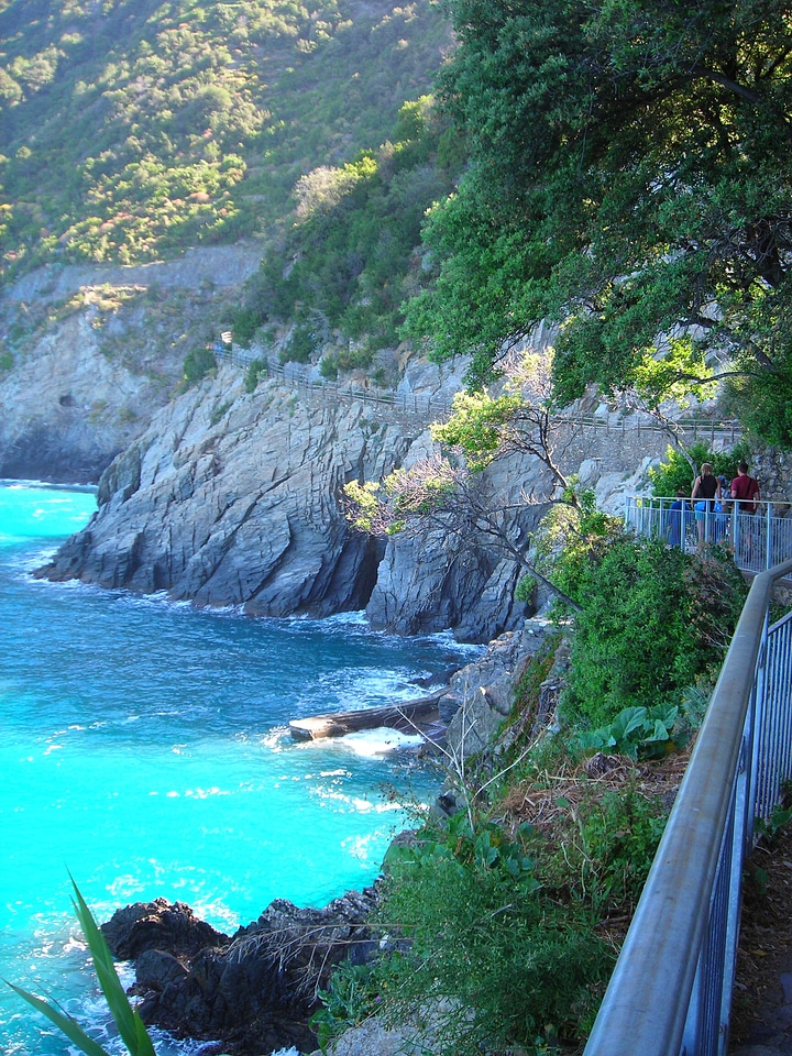 Rock rugged azure