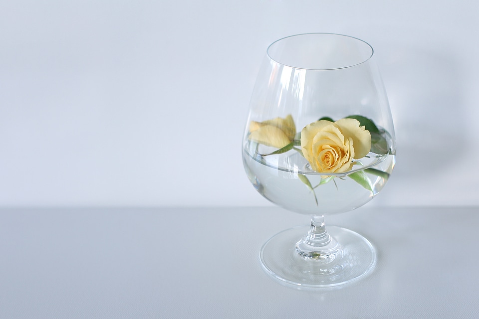 Glass flower deco photo