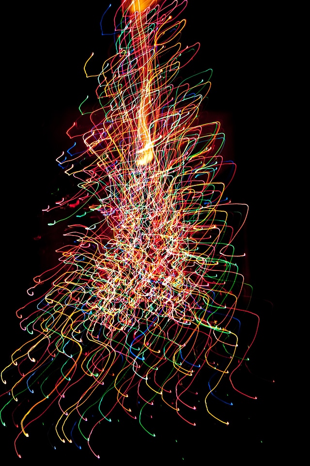 Xmas lights decoration shiny