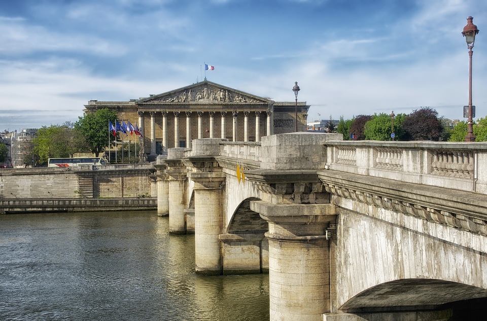 Bridge river seine photo