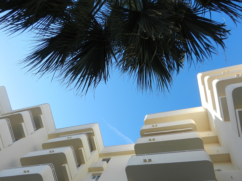 Houses sky building