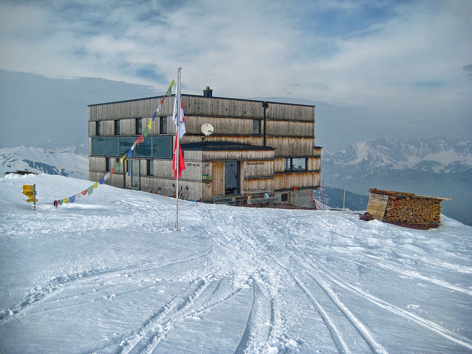 Winter snow slope