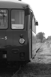 Rail traffic railroad track departure photo