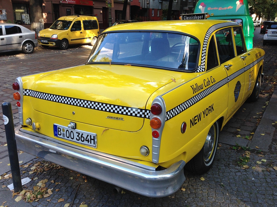 Yellow cab old auto