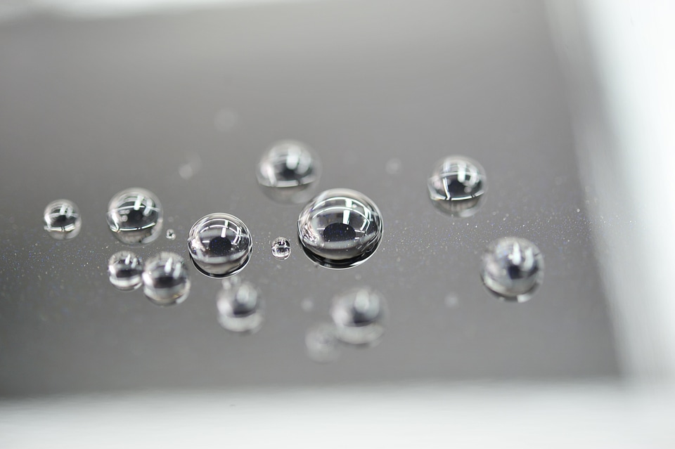 Drop of water polka dot shiny