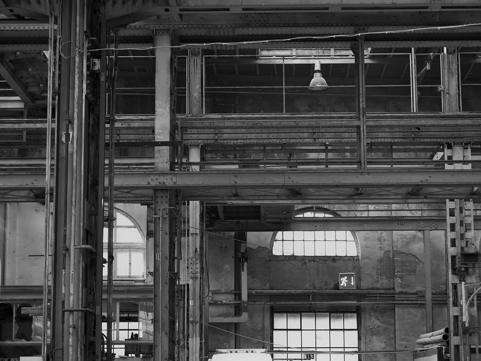 Iron steel monochrome