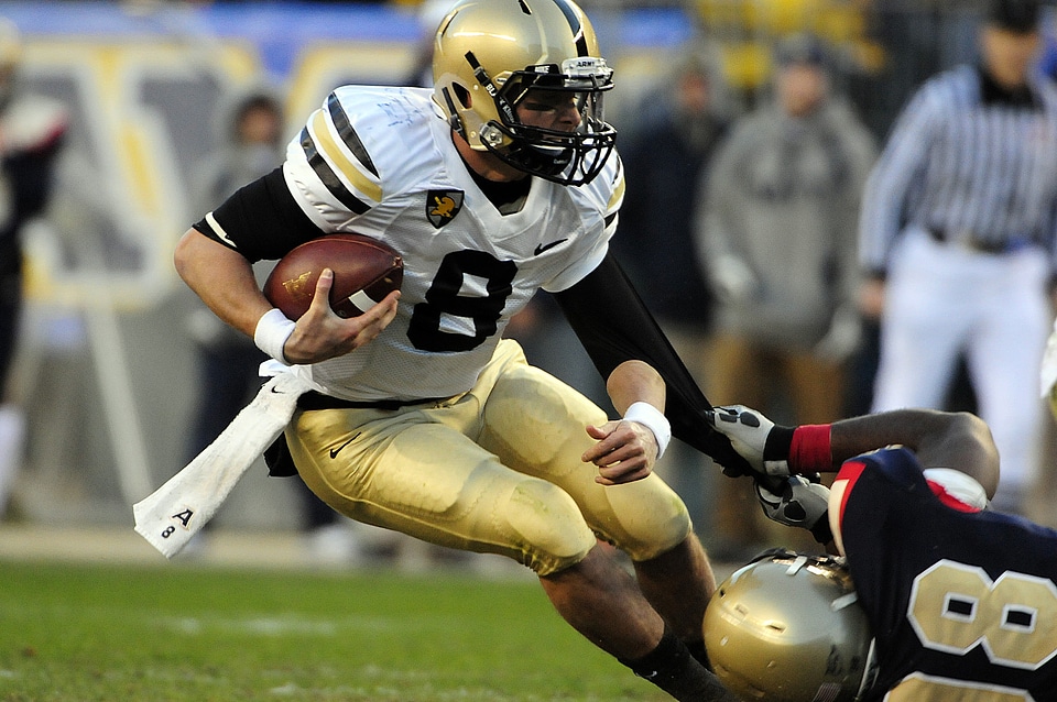 Sports american runner tackle