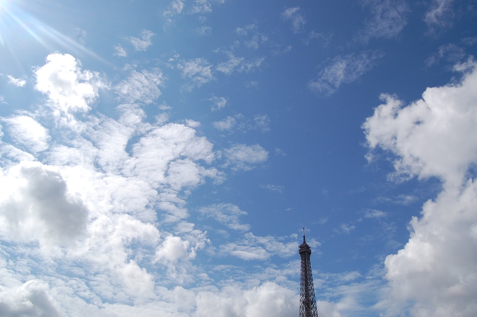 Sky clouds blue