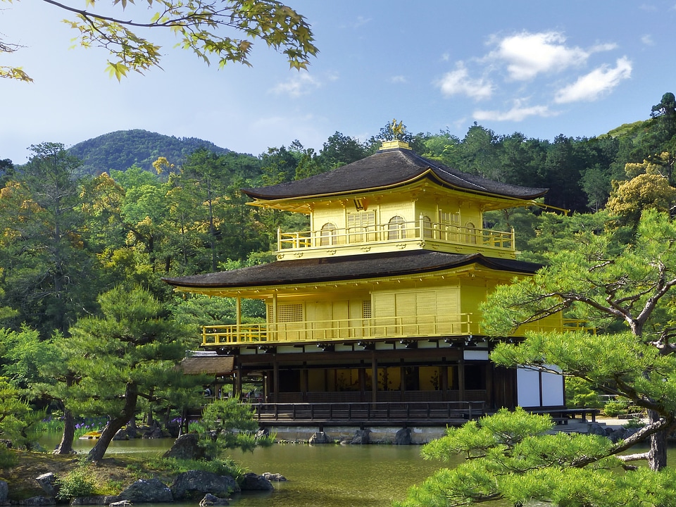 Golden pavilion shrine historic site