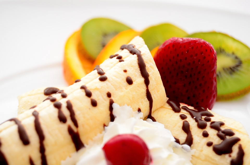 Orange dessert ice cream