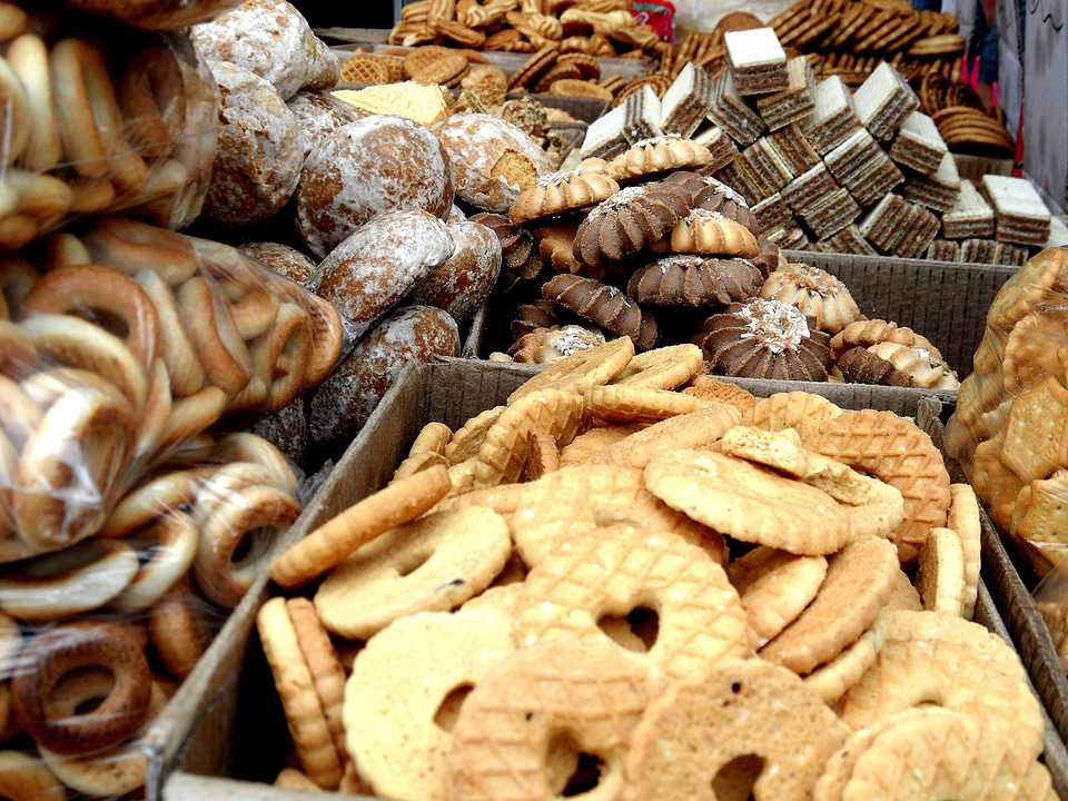 Biscuit background sweet biscuits