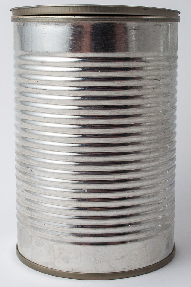 Tin can tinplate metal