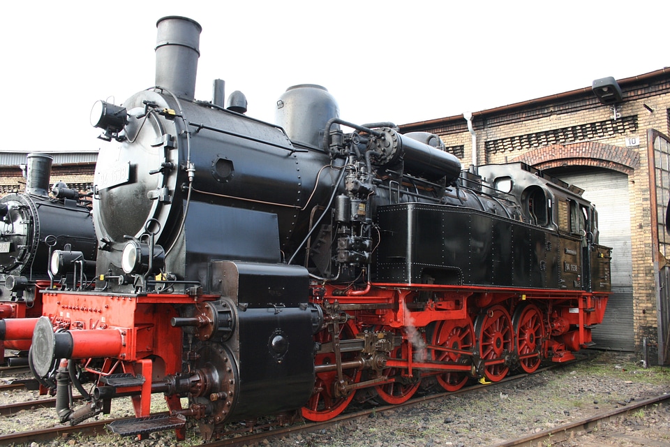 Railway locomotive steam railway