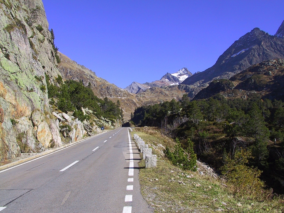 Pass road alpine mountain pass