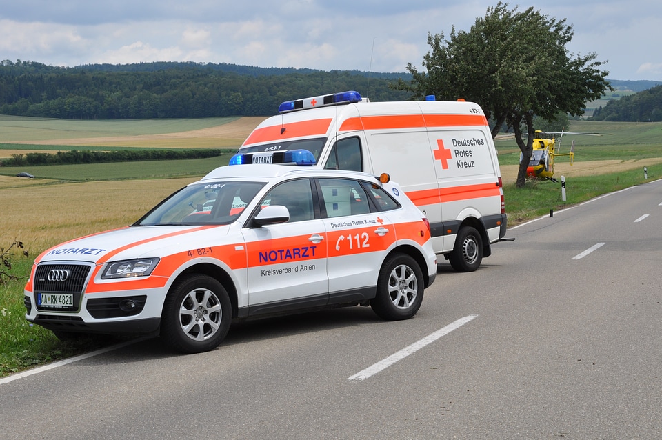 Ambulance helicopter rescue