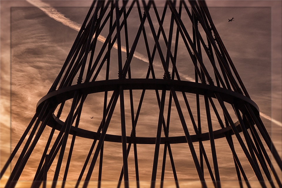 Munich sunset sculpture