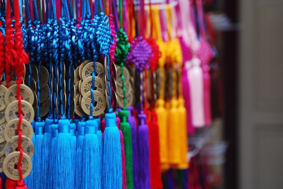 Chinatown chinese new year decorations