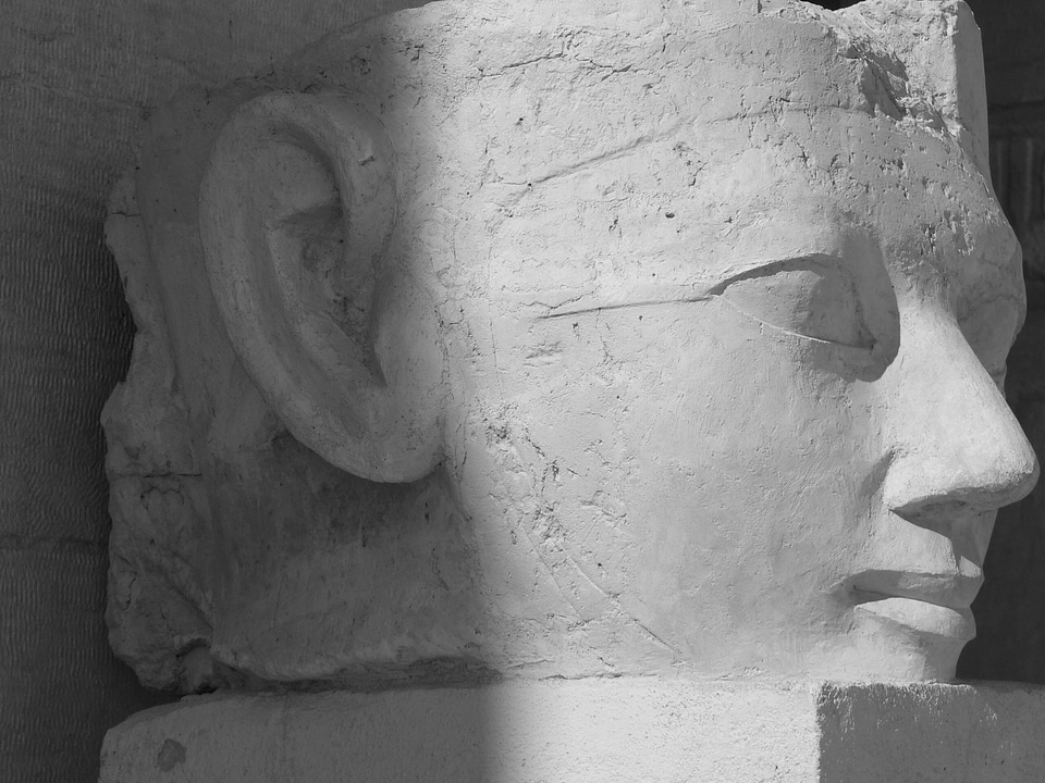 Goddess black and white face