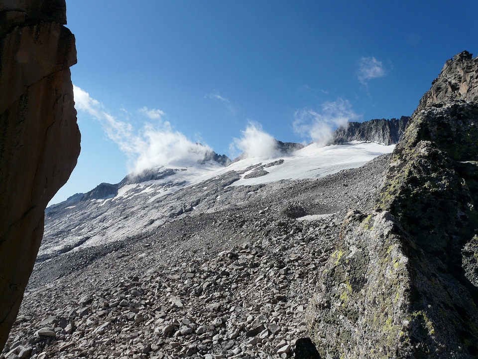 Scree pyrenees mountains
