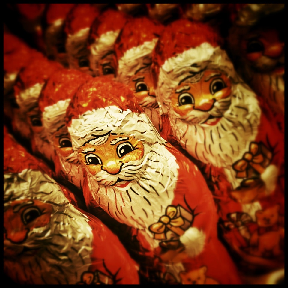 Santa claus chocolate males
