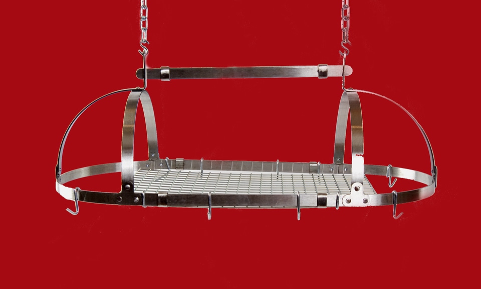 Stainless steel pot rack hanging pot rack hanging