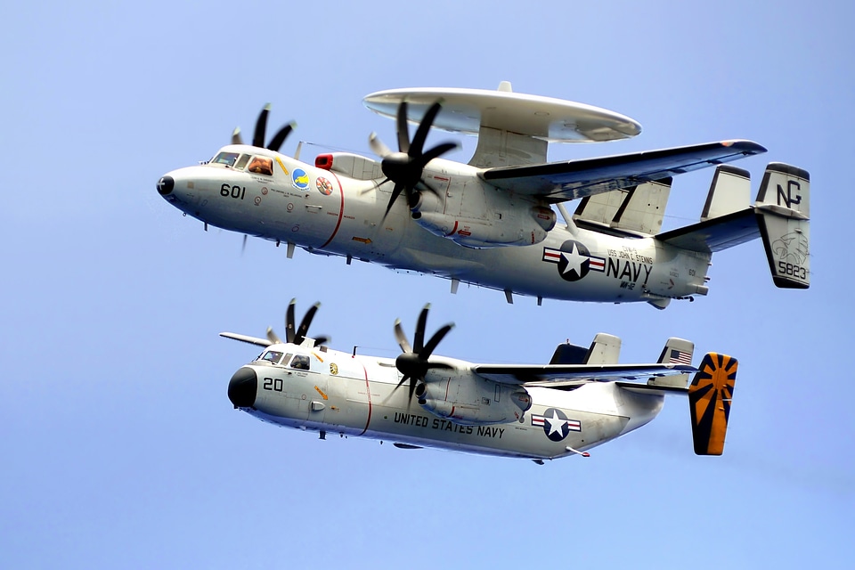 Sky clouds c-2c hawkeye