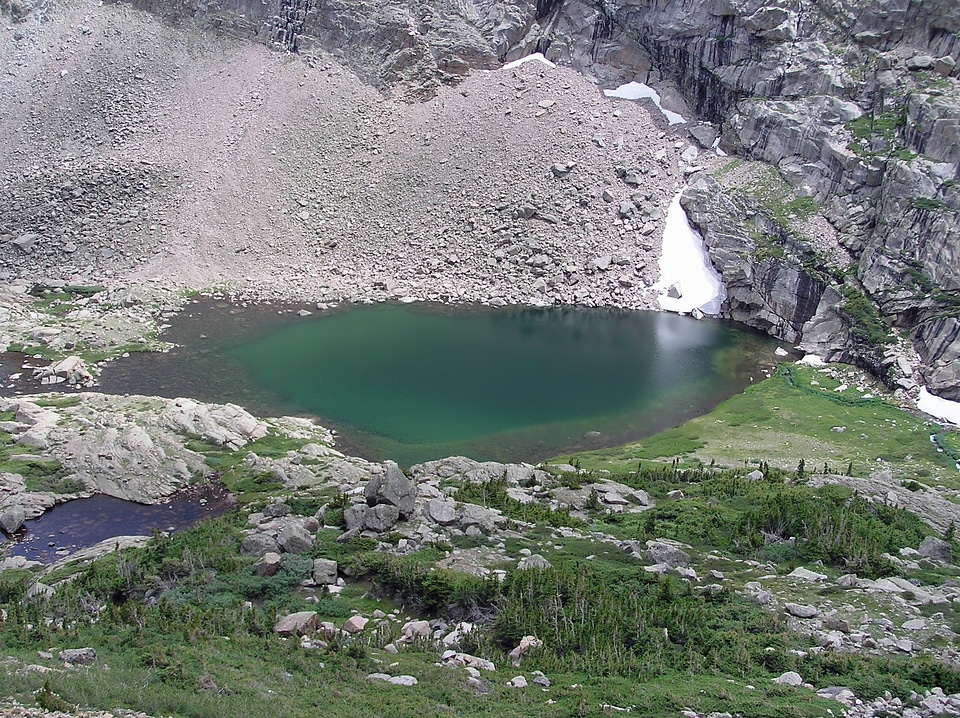 Scenic lake water