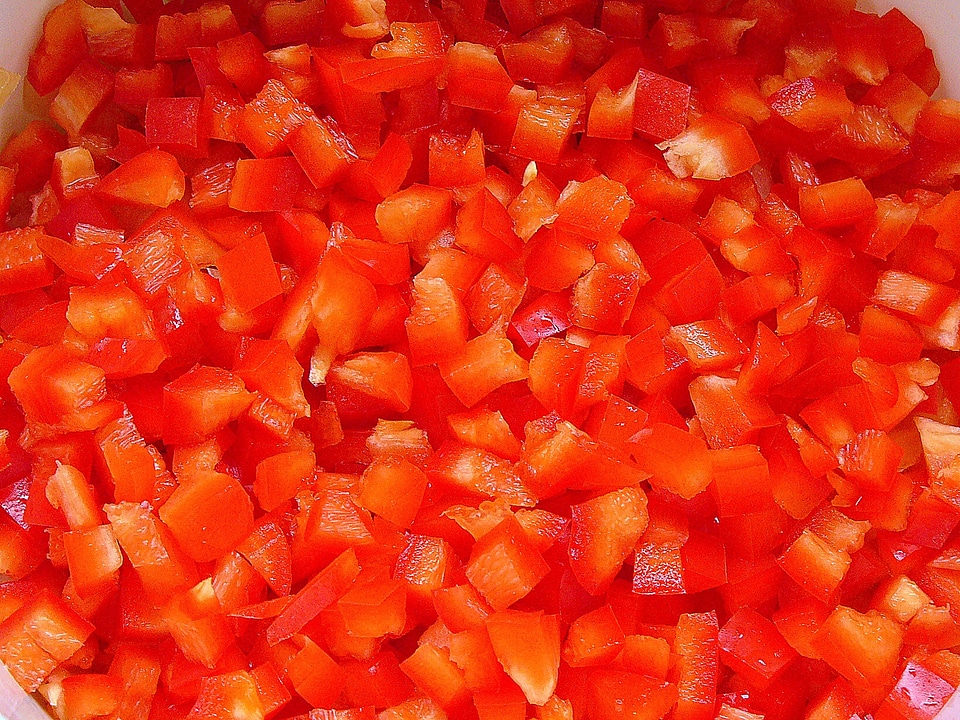 Vegetables pepper cooking