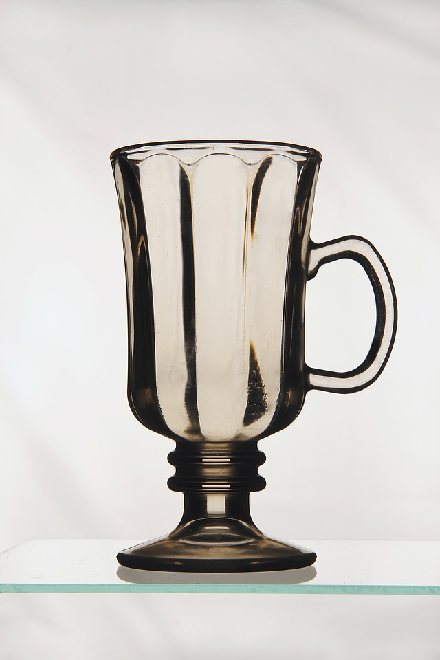 Glass light background studio