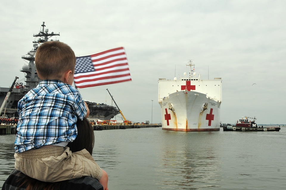 Clouds ship hospital-ship