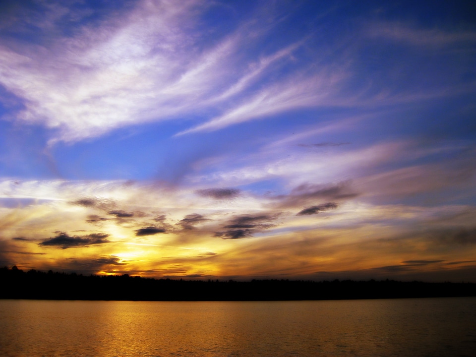 Nature abendstimmung afterglow