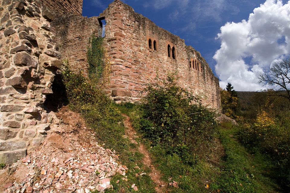 Ruin fortress middle ages photo