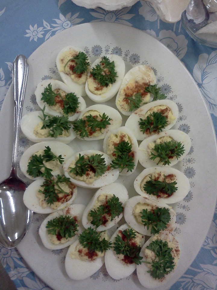 Deviled eggs food platter eggs