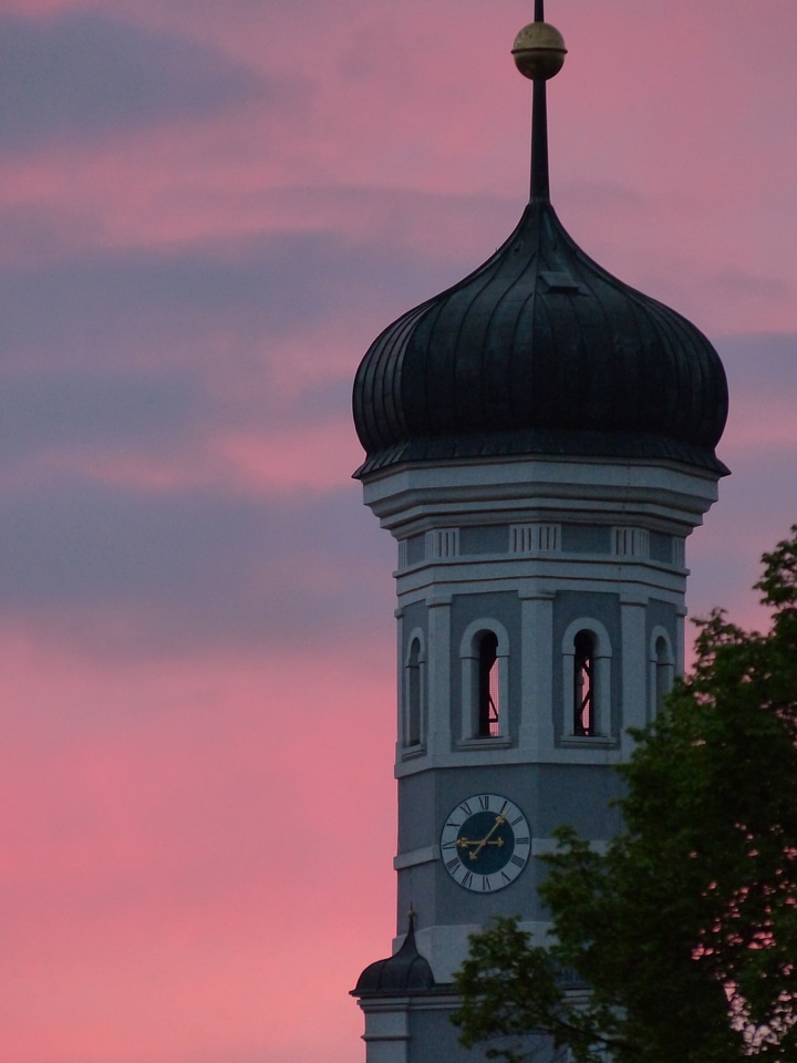 Holy trinity church spire onion dome photo