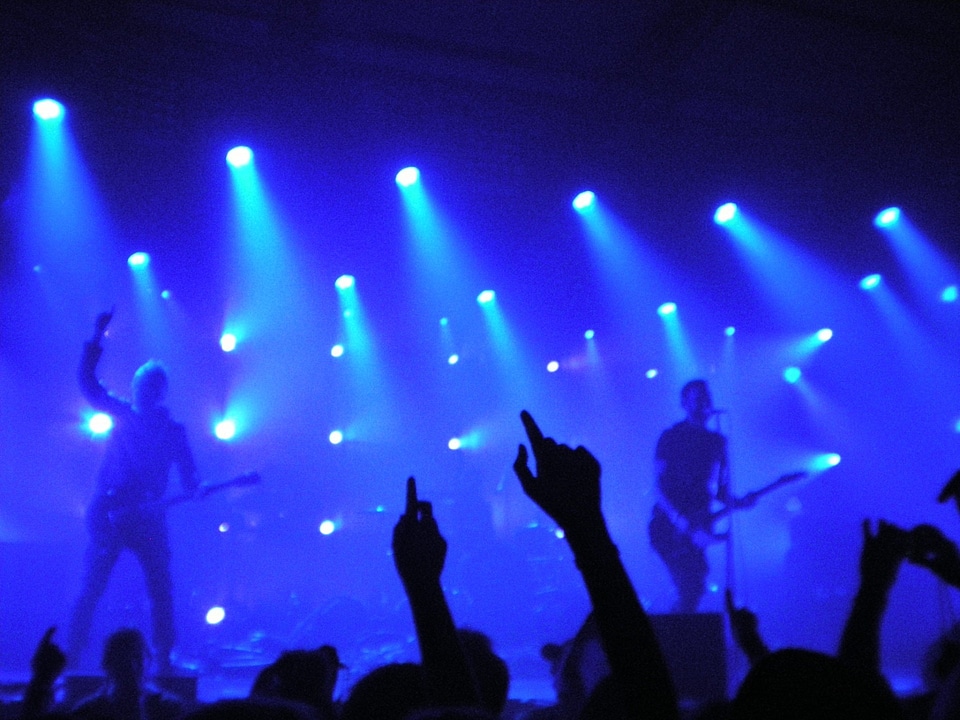 Guitarist playing guitar photo