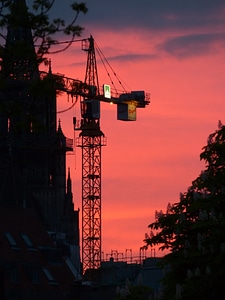Site red construction work