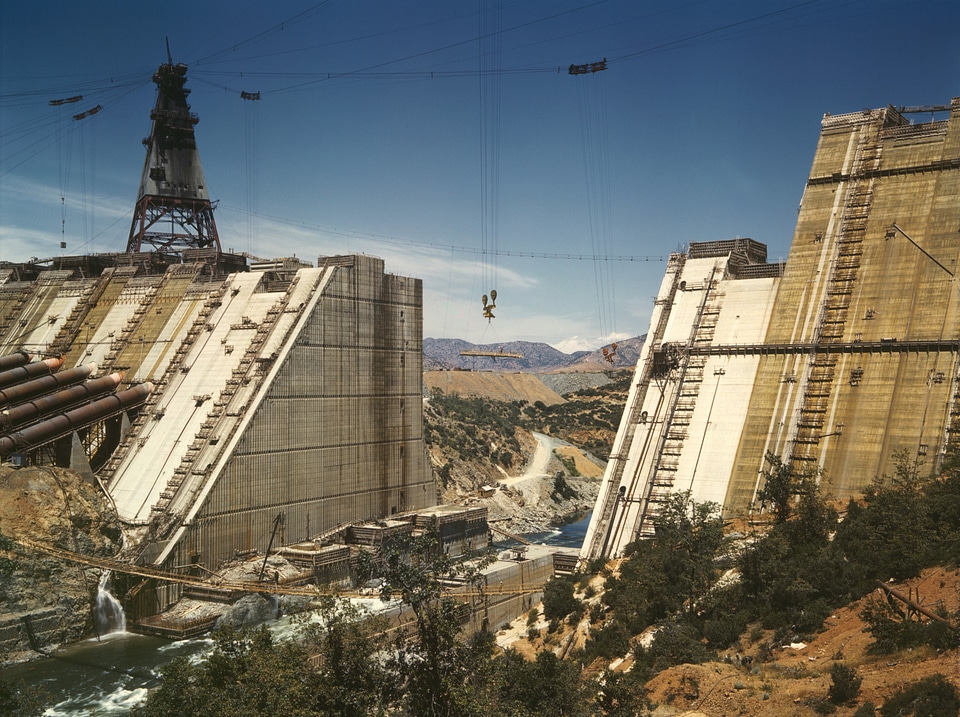 Dam construction site 1942