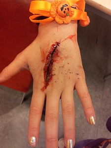 Halloween costume bloody photo