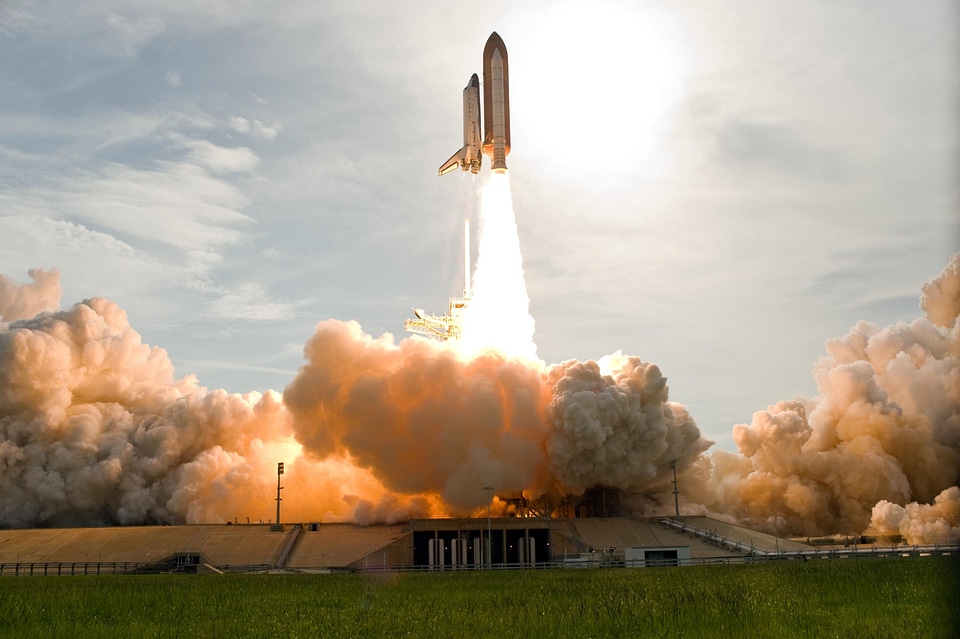 Spaceship rocket astronaut