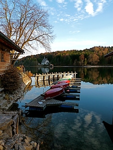 Panorama water clouds photo